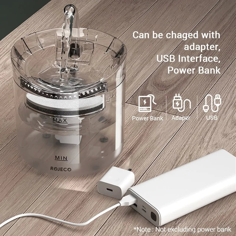 Automatic Cat Water Fountain with Filter & Sensor