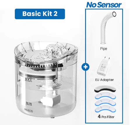 Automatic Cat Water Fountain with Filter & Sensor